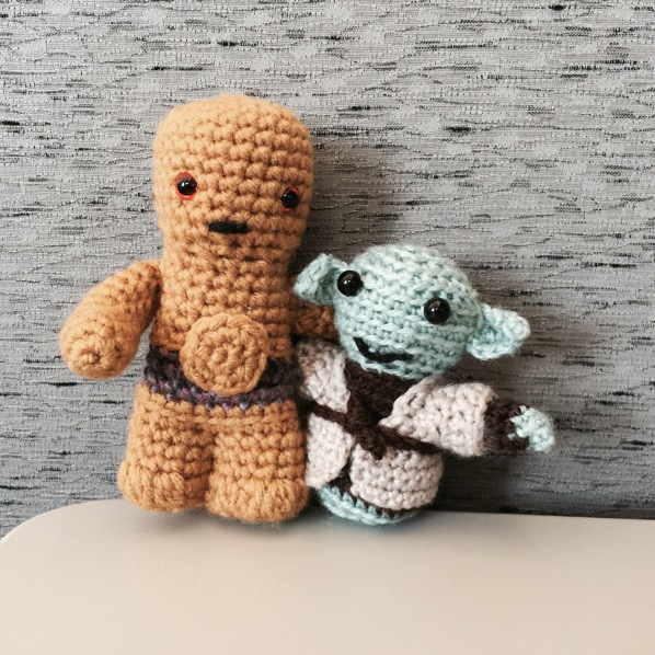 Footless Yoda and C3PO